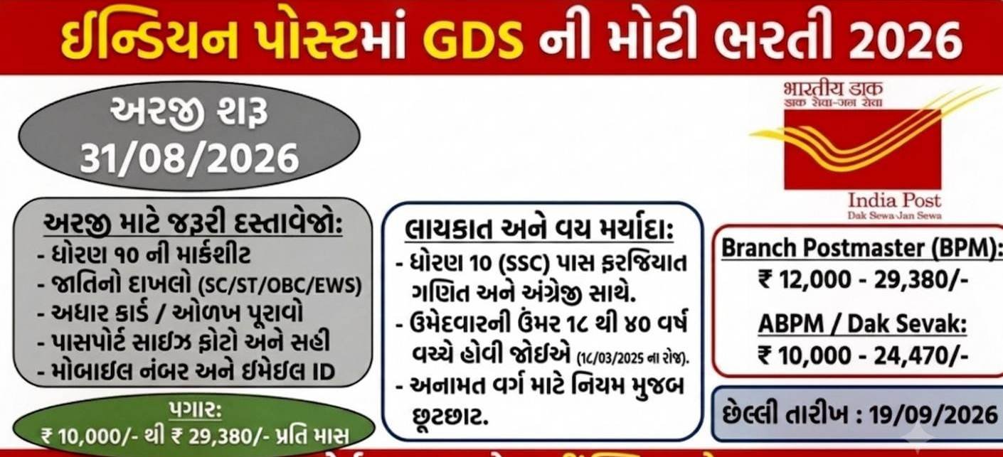 પોસ્ટ ભરતી